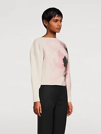Wool And Cashmere Sweater Anemone Print