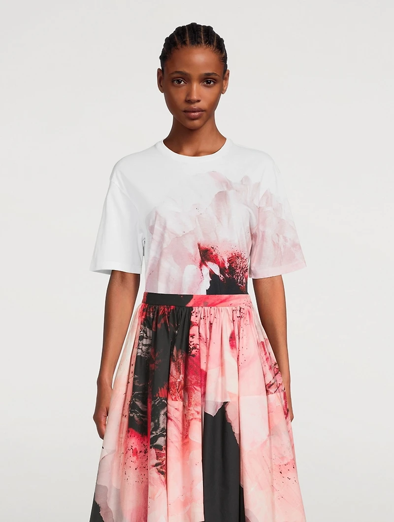 T-Shirt Paper Flower Print