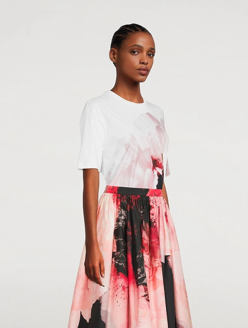 T-Shirt Paper Flower Print