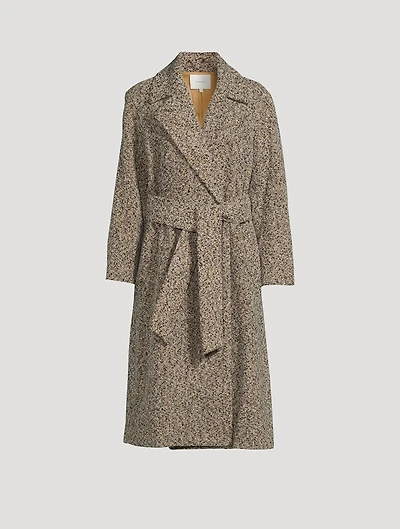 Belted Double-Breasted Trench Coat