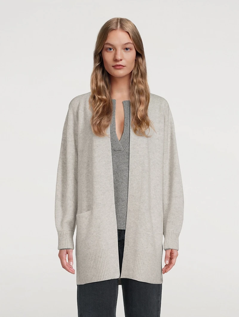 Raglan-Sleeve Cashmere Cardigan
