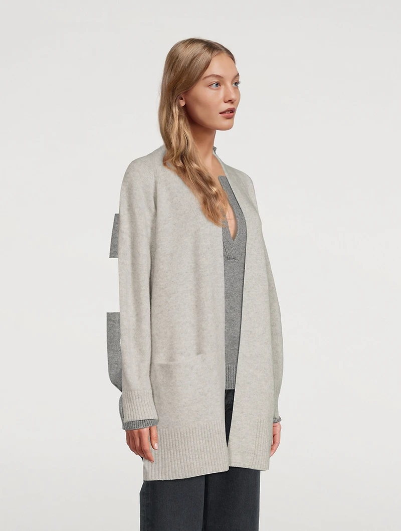 Raglan-Sleeve Cashmere Cardigan