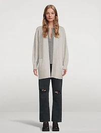 Raglan-Sleeve Cashmere Cardigan