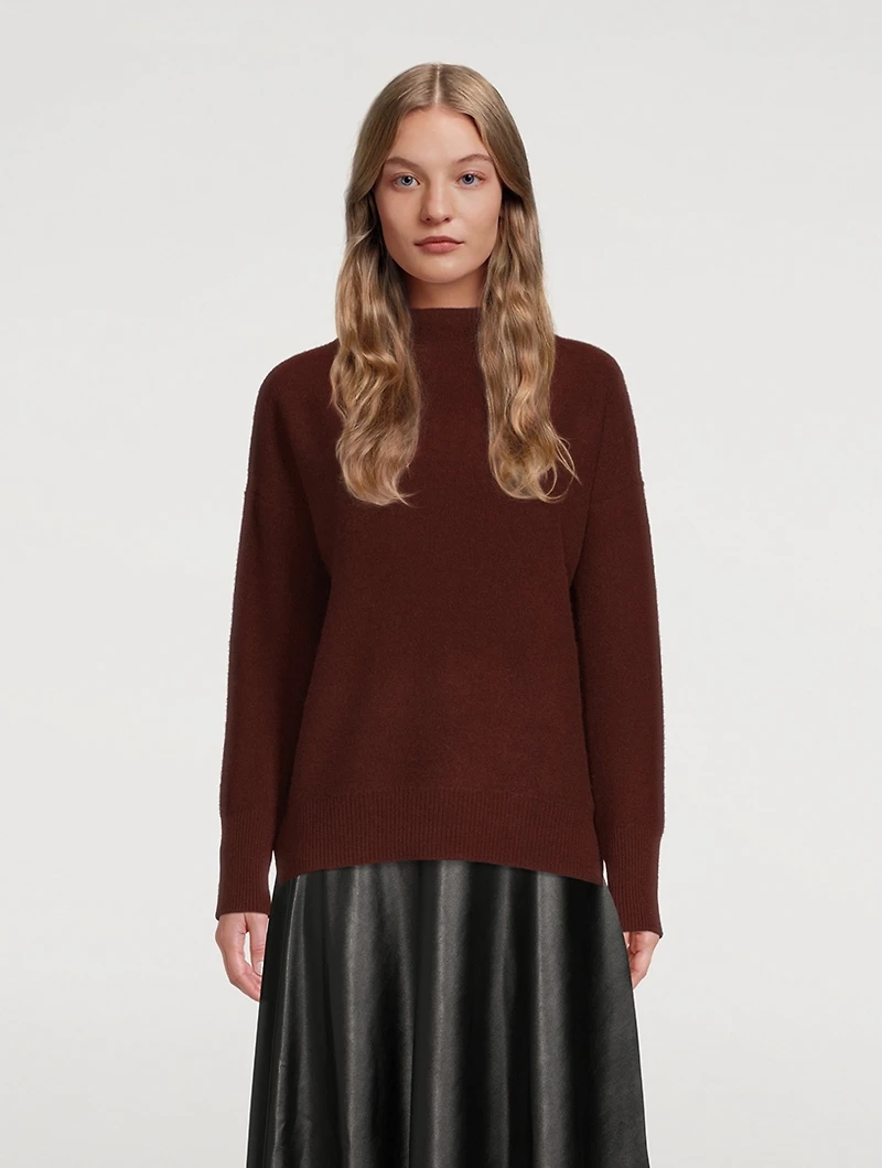 Boiled Cashmere-Funnel Neck Sweater
