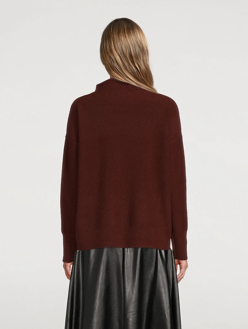 Boiled Cashmere-Funnel Neck Sweater