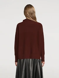Boiled Cashmere-Funnel Neck Sweater