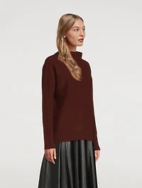 Boiled Cashmere-Funnel Neck Sweater