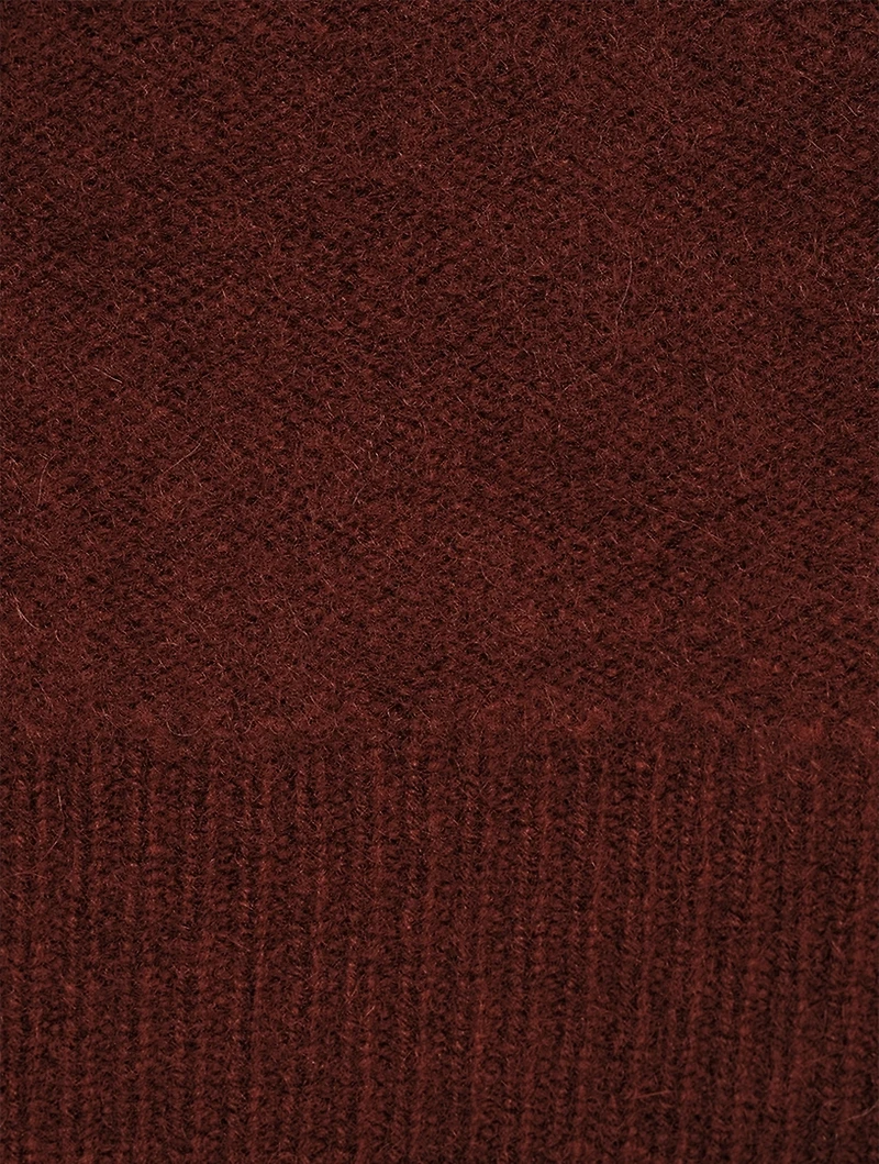 Boiled Cashmere-Funnel Neck Sweater