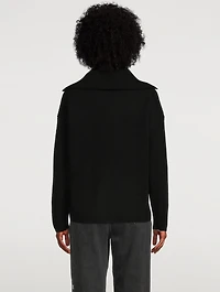 Half-Zipped Ribbed Sweater