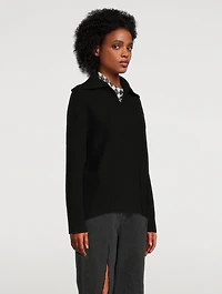 Half-Zipped Ribbed Sweater