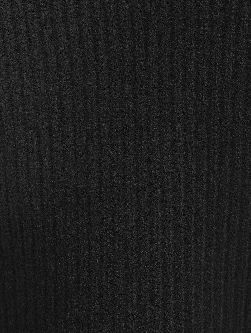 Half-Zipped Ribbed Sweater