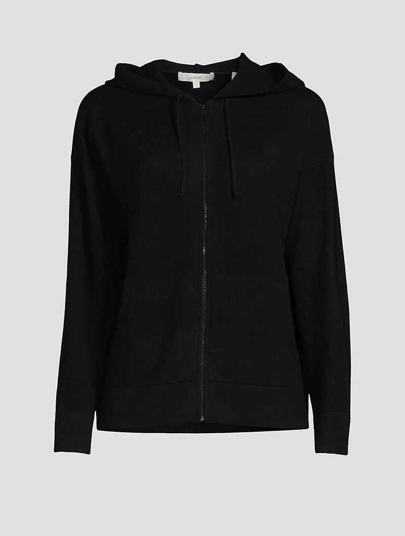 Cashmere Zip-Up Hoodie