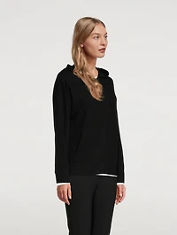 Cashmere Zip-Up Hoodie