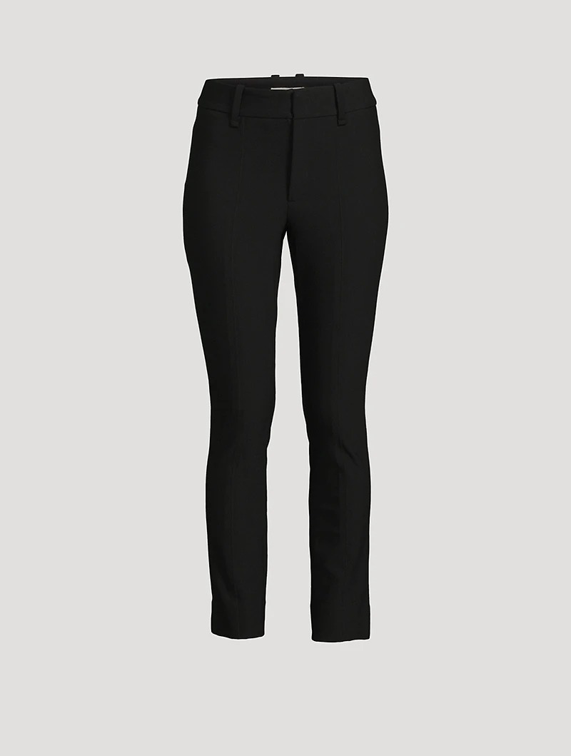 High-Waisted Cigarette Trousers