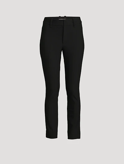 High-Waisted Cigarette Trousers