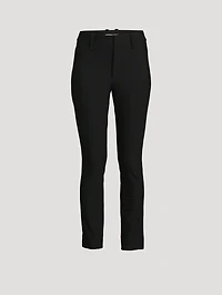 High-Waisted Cigarette Trousers