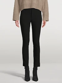 High-Waisted Cigarette Trousers