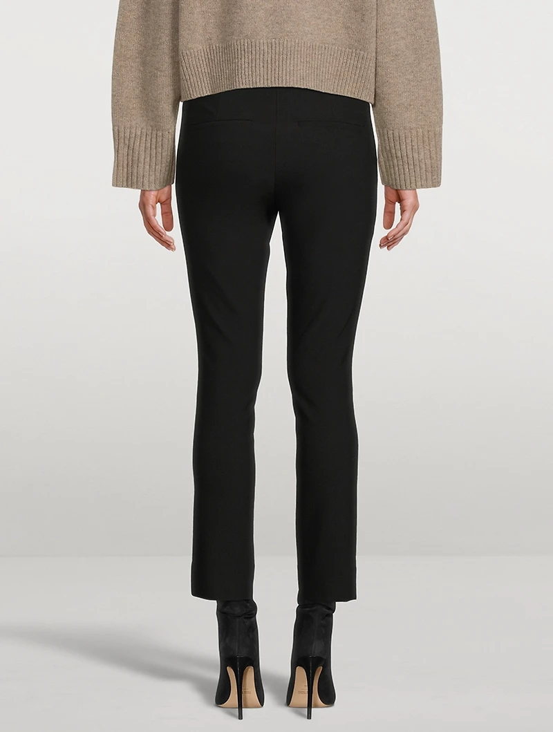 High-Waisted Cigarette Trousers