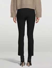 High-Waisted Cigarette Trousers