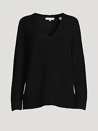 Cashmere V-Neck Tunic Sweater