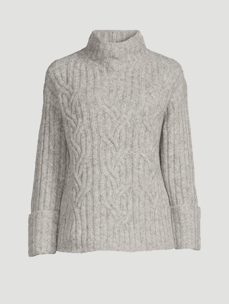 Mirrored Cable-Knit Sweater