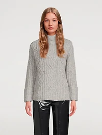 Mirrored Cable-Knit Sweater