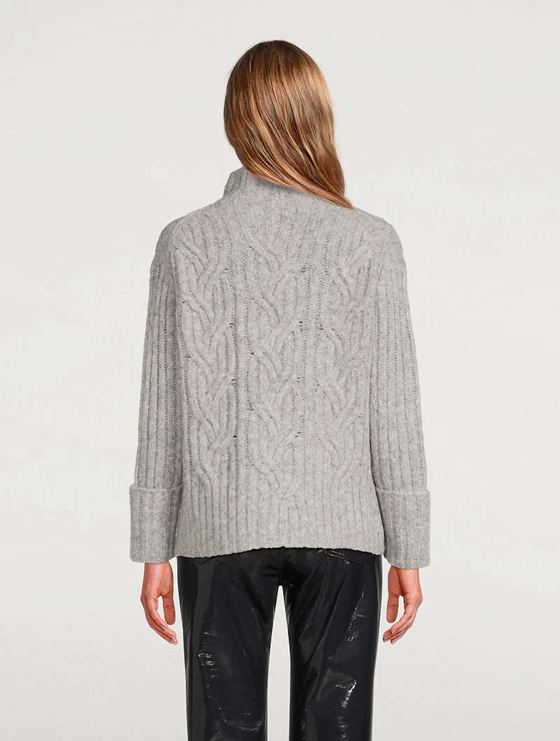 Mirrored Cable-Knit Sweater