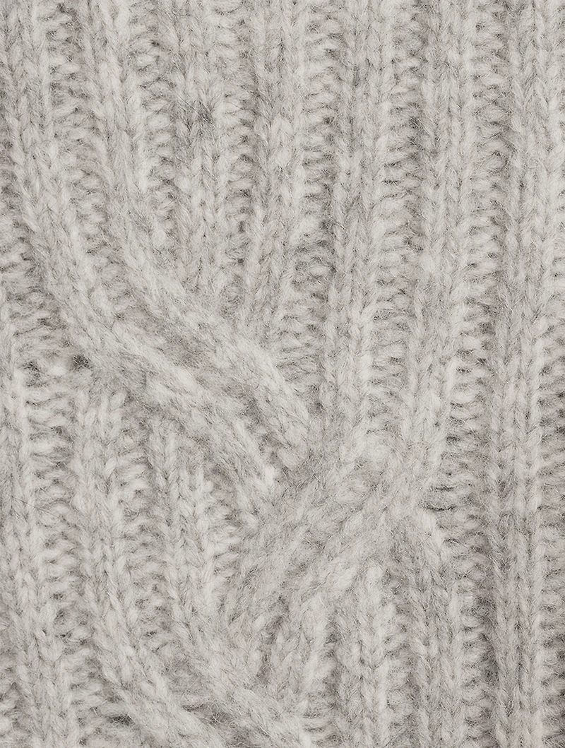 Mirrored Cable-Knit Sweater