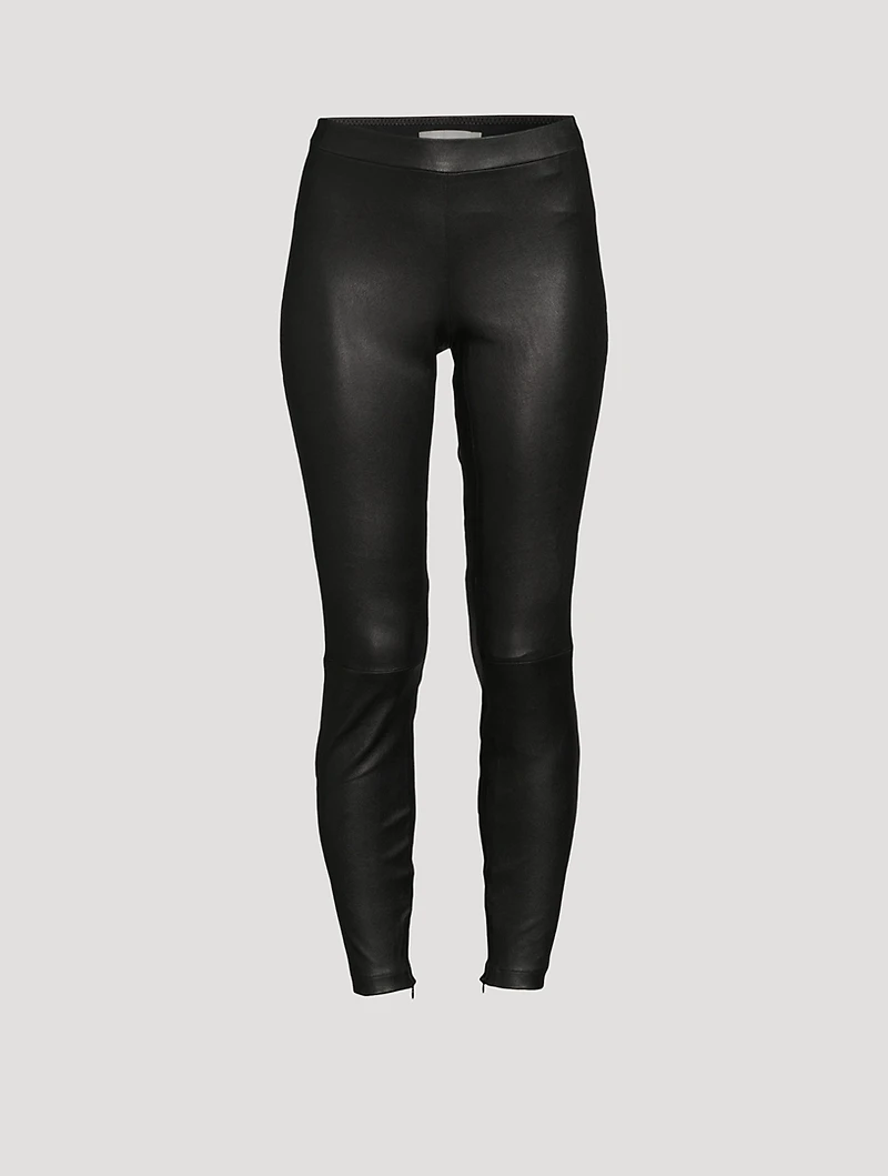 Leather Zip Leggings