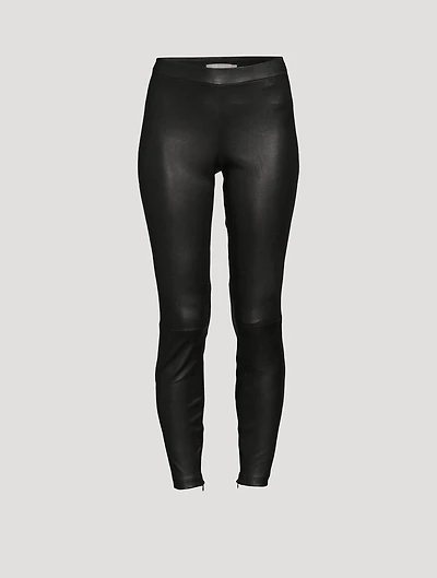 Leather Zip Leggings
