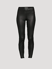 Leather Zip Leggings
