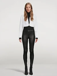 Leather Zip Leggings
