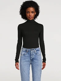 Essential Cotton Long-Sleeve Turtleneck