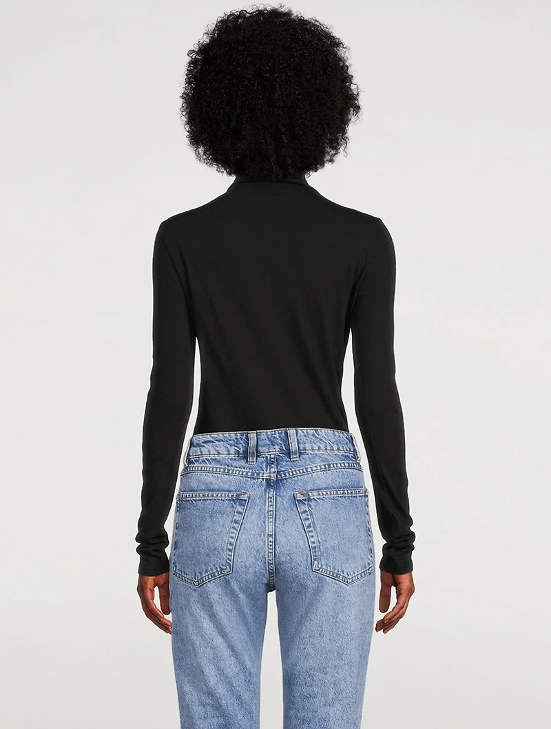 Essential Cotton Long-Sleeve Turtleneck