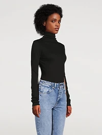 Essential Cotton Long-Sleeve Turtleneck