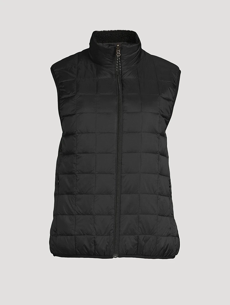 Reversible Down And Faux Shearling Vest