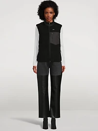 Reversible Down And Faux Shearling Vest