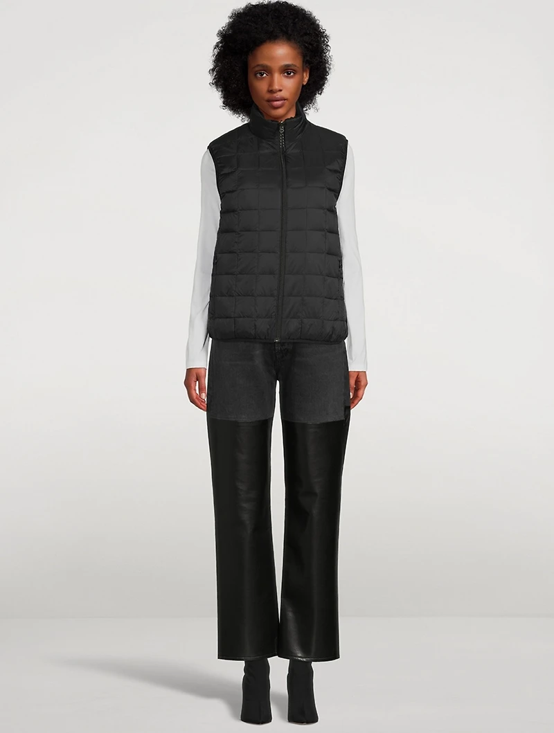 Reversible Down And Faux Shearling Vest