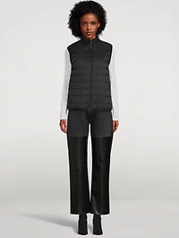 Reversible Down And Faux Shearling Vest