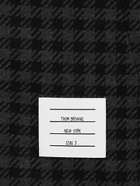 Cotton Jacquard Zip Hoodie Gunclub Check Print