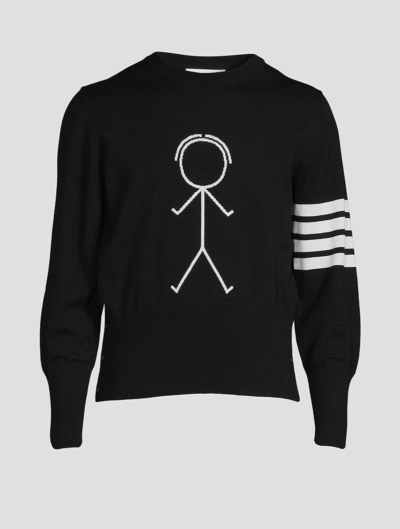 Mr. Thom Icon Intarsia Wool Sweater