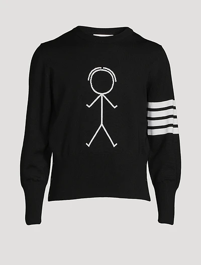 Mr. Thom Icon Intarsia Wool Sweater