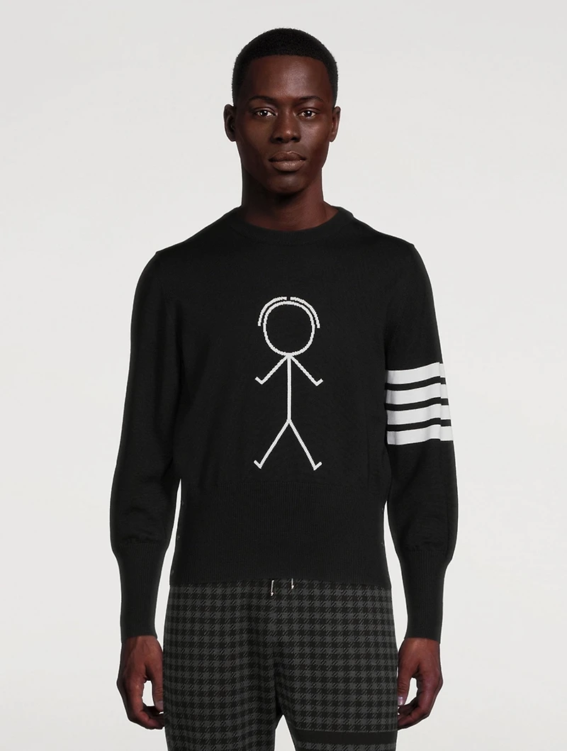 Mr. Thom Icon Intarsia Wool Sweater