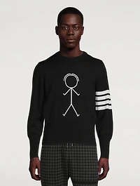 Mr. Thom Icon Intarsia Wool Sweater