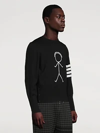 Mr. Thom Icon Intarsia Wool Sweater