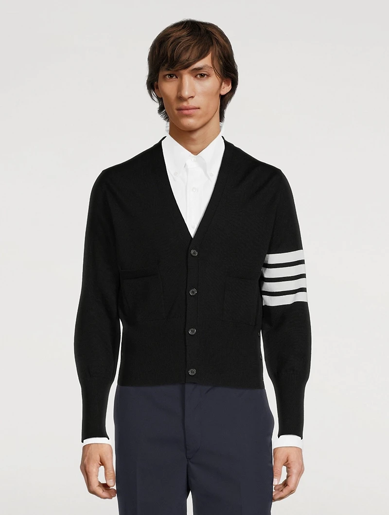 Mr. Thom Icon Wool 4-Bar Cardigan