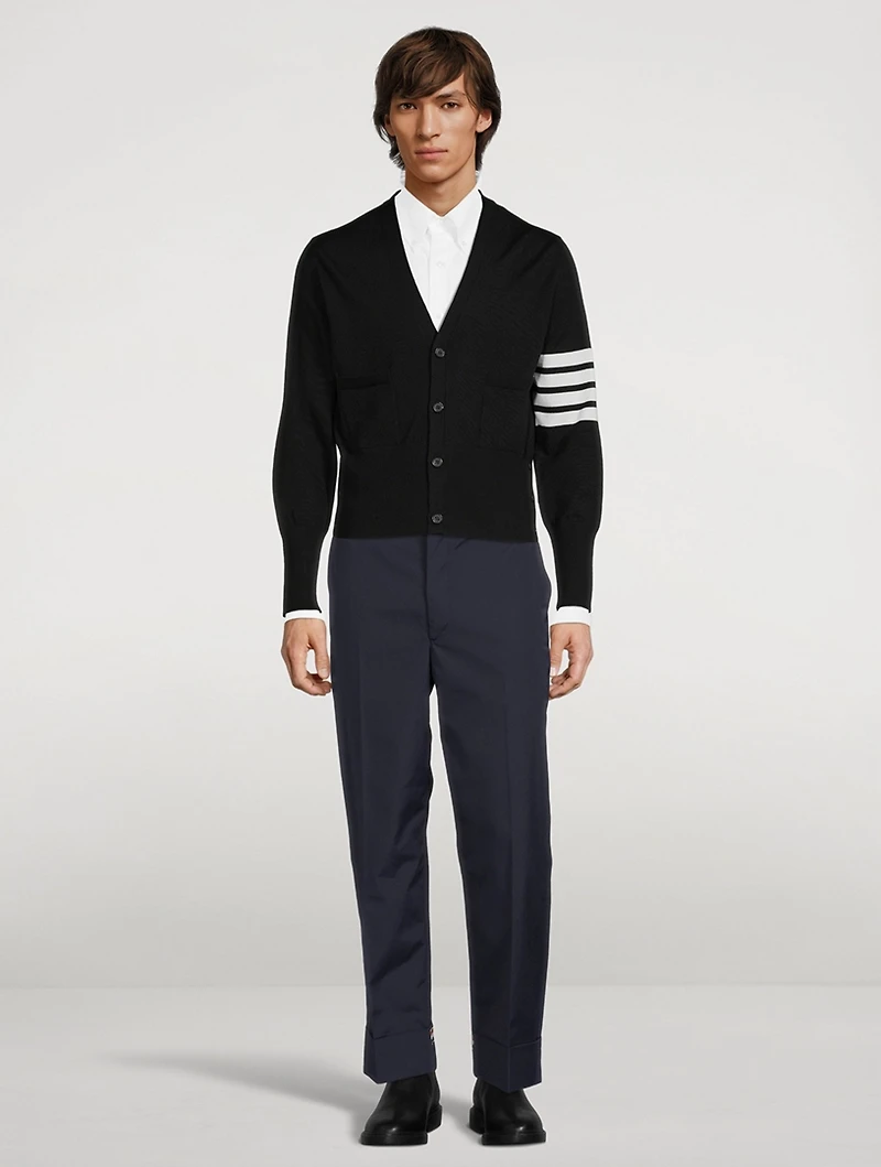 Mr. Thom Icon Wool 4-Bar Cardigan
