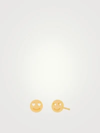 14K Gold Happiness Stud Earrings