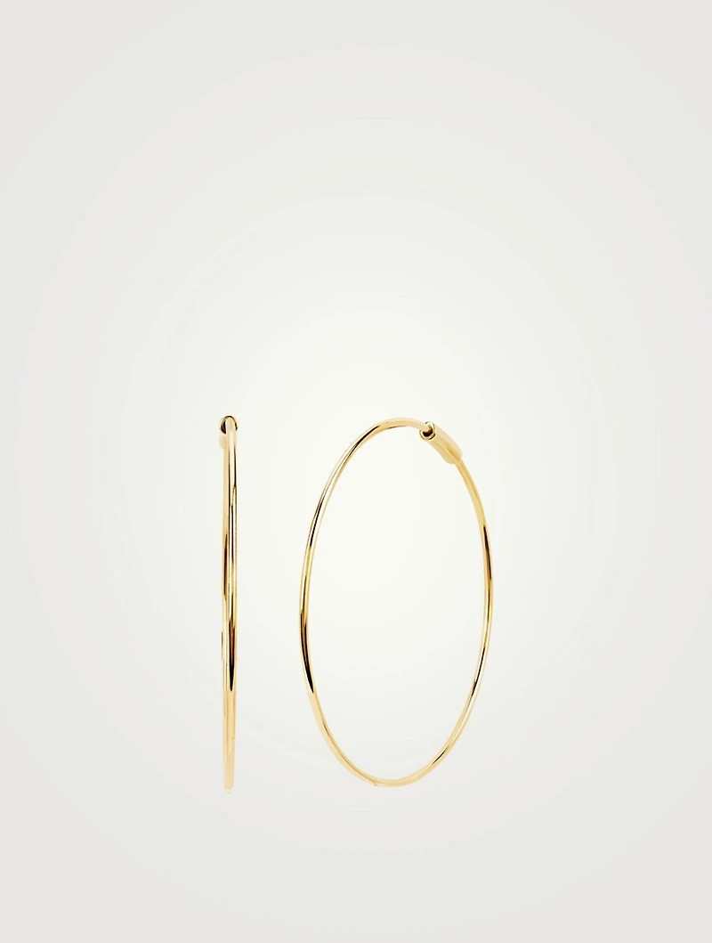 14K Gold Perfect Hoop Earrings