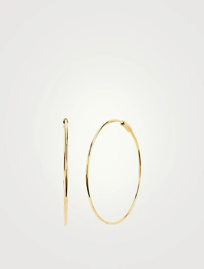 14K Gold Perfect Hoop Earrings
